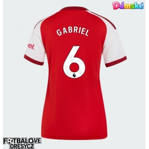 Arsenal Gabriel Magalhaes #6 Dámské Domácí Dres 2026-27 Krátký Rukáv Arsenal Gabriel Magalhaes #6 Dámské Domácí Dres 2026-27 Krátký Rukáv